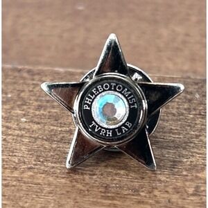 Triangle Veterinary Referral Hospital‎ TVRH Phlebotomist Star Lapel Pin